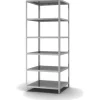 PROREGAL Küchenregale<Edelstahlregal Schraubsystem HxBxT 250 x 100 x 80 cm 6 Ebenen Fachlast 200 kg Edelstahl Fachbodenregal