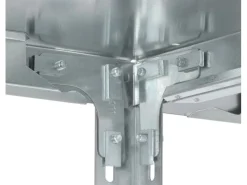 PROREGAL Küchenregale<Edelstahlregal Schraubsystem HxBxT 250 x 100 x 80 cm 6 Ebenen Fachlast 200 kg Edelstahl Fachbodenregal