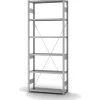 PROREGAL Edelstahlregal Stecksystem T-Profil HxBxT 250 x 100 x 30 cm 6 Ebenen Fachlast 200 kg Edelstahl Fachbodenregal< Küchenregale