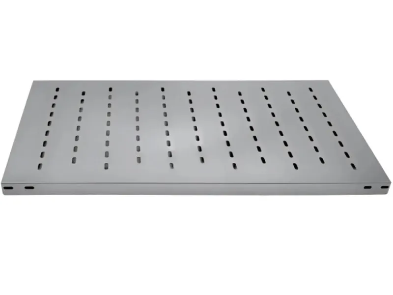 PROREGAL Edelstahlregal Stecksystem T-Profil HxBxT 250 x 100 x 60 cm 6 Ebenen Geschlitzter Fachboden Fachlast 150 kg Edelstahl Fachbodenregal