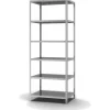 PROREGAL Küchenregale<Edelstahlregal Schraubsystem HxBxT 250 x 100 x 60 cm 6 Ebenen Fachlast 200 kg Edelstahl Fachbodenregal