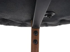 Sale PROREGAL 2er-Set Barhocker Sitzhöhe 74cm Metall Holzoptik Stoff/Textil Anthrazit-Grau Barstuhl Tresenhocker Küchenhocker Mit Lehne Schwarz