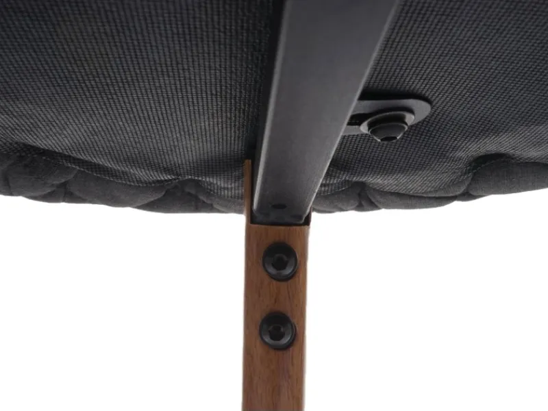 Sale PROREGAL 2er-Set Barhocker Sitzhöhe 74cm Metall Holzoptik Stoff/Textil Anthrazit-Grau Barstuhl Tresenhocker Küchenhocker Mit Lehne Schwarz