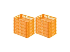 Discount PROREGAL Eurobehälter Bäcker- und Konditorenkasten HxBxT 13 x 40 x 60 24 Liter Gelb-Orange Brötchenkiste Stapelbare Bäckerkiste