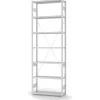 Hot PROREGAL Lebensmittel Fachbodenregal Stecksystem T-Profil Grundregal HxBxT 300 x 100 x 30 cm 7 Ebenen Fachlast 150 kg Hygienische Beschichtung Weiß