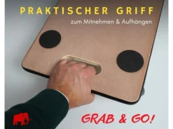 PROREGAL MegaDeal 4x Transportroller 4 Rollen HxBxT 11,5x30x60 cm Traglast 200kg Sperrholzplatte< Kühlschränke