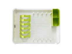 PROREGAL Praktischer Geschirrtrockner Aus Mattem Edelstahl & Kunststoff HxBxT 13 x 31 x 44,7cm< Abtropfgestelle|Besteckkästen