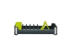 PROREGAL Praktischer Geschirrtrockner Aus Mattem Edelstahl & Kunststoff HxBxT 13 x 31 x 44,7cm< Abtropfgestelle