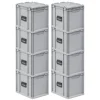 PROREGAL Gefrierschränke<Spar Set 8x Eurobox Nextgen Portable HxBxT 335 x 30 x 40 cm 30 Liter Eurobehälter Transportbox Transportbehälter Stapelbehälter