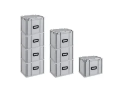 PROREGAL Gefrierschränke<Spar Set 8x Eurobox Nextgen Portable HxBxT 335 x 30 x 40 cm 30 Liter Eurobehälter Transportbox Transportbehälter Stapelbehälter