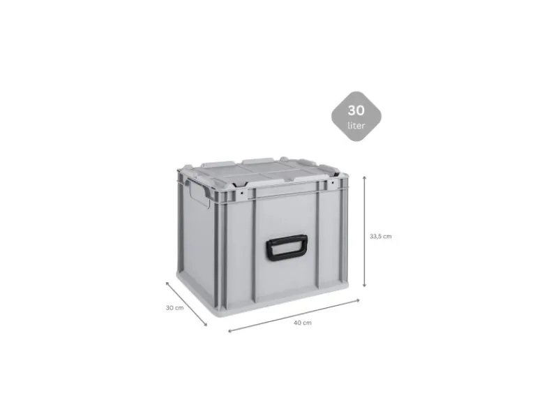 PROREGAL Gefrierschränke<Spar Set 8x Eurobox Nextgen Portable HxBxT 335 x 30 x 40 cm 30 Liter Eurobehälter Transportbox Transportbehälter Stapelbehälter