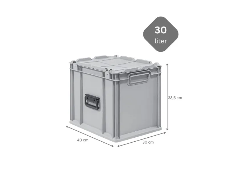 PROREGAL Gefrierschränke<Spar Set 8x Eurobox Nextgen Portable HxBxT 335 x 30 x 40 cm 30 Liter Eurobehälter Transportbox Transportbehälter Stapelbehälter