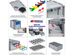 PROREGAL Gefrierschränke<Spar Set 8x Eurobox Nextgen Portable HxBxT 335 x 30 x 40 cm 30 Liter Eurobehälter Transportbox Transportbehälter Stapelbehälter