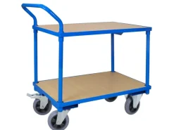 New PROREGAL Tischwagen Pro mit 2 Etagen HxBxT 95 x 50 x 97 cm Traglast 400 kg Lichtblau