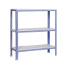 PROREGAL Wohnregal Living Koala Metal mit 3 Fachböden HxBxT 90 x 80 x 30 cm Fachlast 150 kg Lila/Weiß< Küchenregale