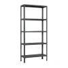 PROREGAL Wohnregal Living Koala Metal mit 5 Fachböden HxBxT 180 x 100 x 30 cm Fachlast 150 kg Anthrazit/Anthrazit< Küchenregale