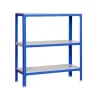 PROREGAL Küchenregale<Wohnregal Living Koala Metal mit 3 Fachböden HxBxT 90 x 80 x 40 cm Fachlast 150 kg Blau/Weiß