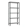 PROREGAL Küchenregale<Wohnregal Living Koala Metal mit 5 Fachböden HxBxT 180 x 100 x 30 cm Fachlast 150 kg Anthrazit/Weiß