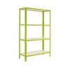 PROREGAL Wohnregal Living Koala Wood mit 4 Fachböden HxBxT 160 x 100 x 30 cm Fachlast 150 kg Grün/Weiß< Küchenregale