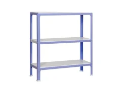 Discount PROREGAL Wohnregal Living Koala Metal mit 3 Fachböden HxBxT 90 x 80 x 40 cm Fachlast 150 kg Lila/Weiß