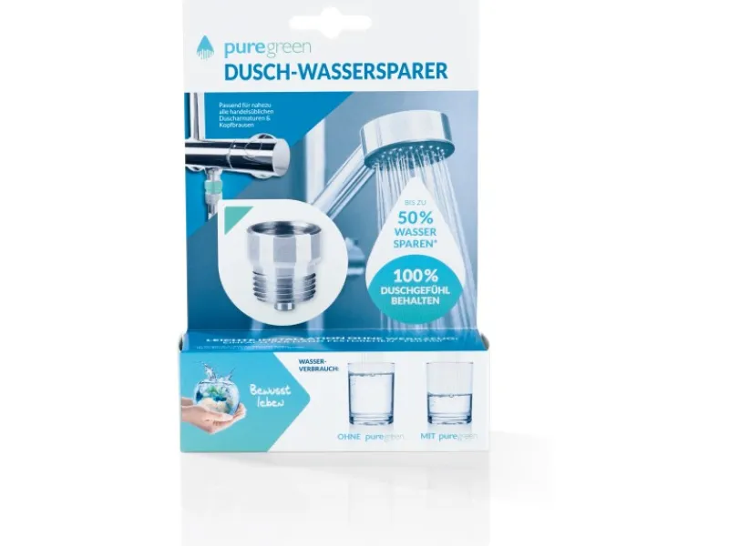 Best puregreen Wassersparer für Dusche Chrom