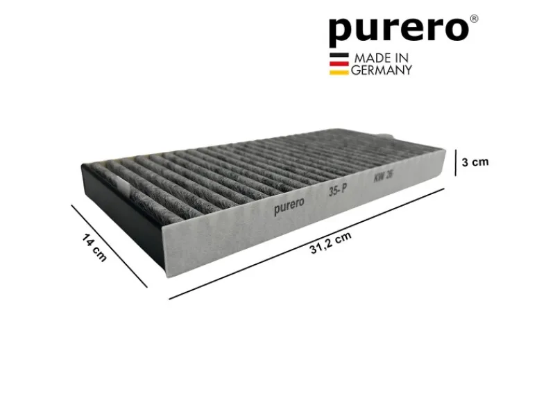 Unterbauhauben|Dunstabzugshauben-Filter<PURERO Aktivkohlefilter für Miele DKF 35-P Active Air Clean Filter