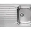 Pyramis Einbauspüle Amaltia 86 cm x 50 cm 1B 1D Edelstahl poliert< Edelstahlspülen