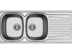 Outlet Pyramis Einbauspüle Sparta (116x50) 2B 1D