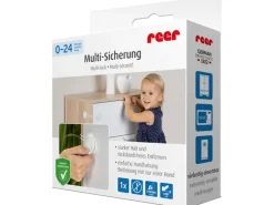 Reer Multi-Sicherung für kindersicheres Verschließen von Schränken - Weiß< Kühlschränke