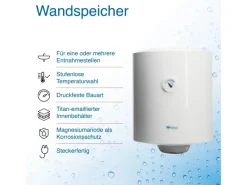 Regent Warmwasserspeicher<Hängespeicher REG 80 VR PL EU 80 Liter
