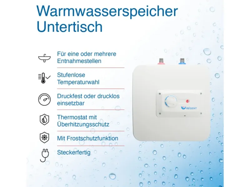 Regent Kleinspeicher REG 10 UT 10 Liter< Warmwasserspeicher