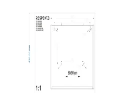 Respekta Dunstabzugshaube CH22010SBZ Glas 60 cm EEK: B< Kopffreihauben