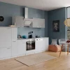 Discount Respekta Economy Küchenzeile KB310WWBSC 310 cm Weiß-Beton Optik