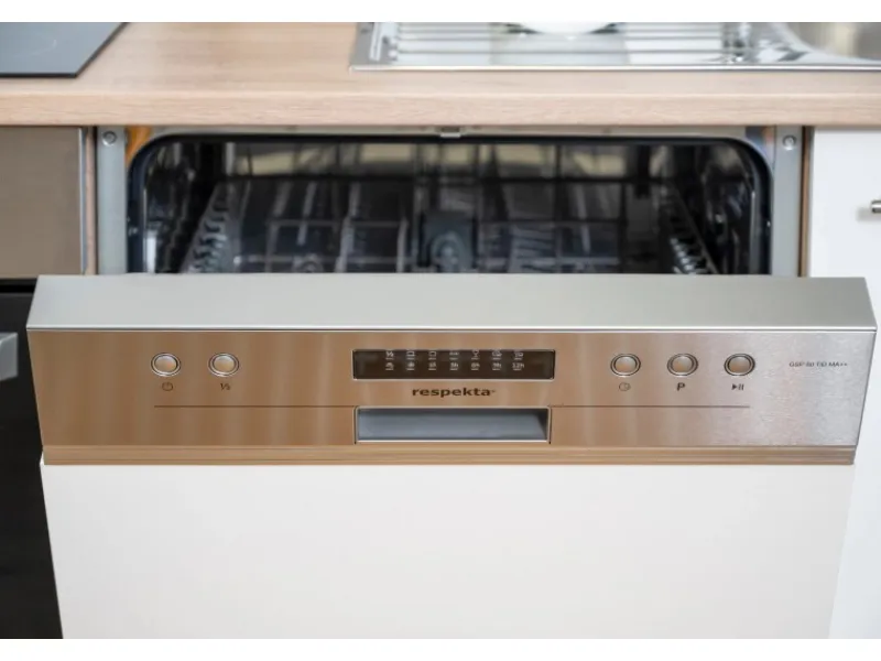 Respekta Gefrierschränke|Herde<Economy Küchenzeile KB280ESWSC 280 cm -Eiche Sägerau