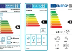 Respekta Winkelküchen<Economy Küchenzeile KB220ESSSC 220 cm -Eiche Sägerau Glänzend
