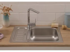 Respekta Edelstahlspüle Riverside 61,5 cm x 50 cm< Edelstahlspülen
