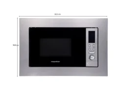 Respekta Haushaltsgeräte<Einbau-Mikrowelle MW 800 Edelstahl mit Grill-Funktion 800 W