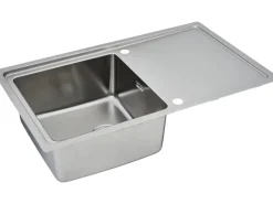 Respekta Einbauspüle Chicago 86 cm x 50 cm Edelstahl< Edelstahlspülen|Schneidebretter