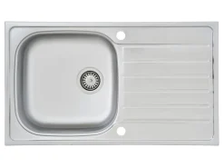 Respekta Einbauspüle Dallas 86 cm x 50 cm Edelstahl< Edelstahlspülen