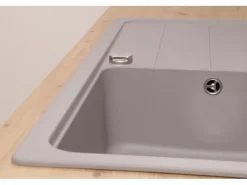 Sale Respekta Einbauspüle Massivgranit Austin 100 cm x 50 cm Grau
