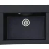 Online Respekta Einbauspüle Mineralite Ohio 66 cm x 50 cm Schwarz