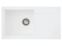 Respekta Einbauspüle Mineralite Denver 78 cm x 44 cm Weiß< Granitspülen|Einbauküchen
