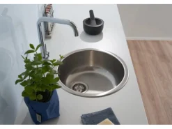 Clearance Respekta Einbauspüle Portland Ø 44,6 cm Edelstahl