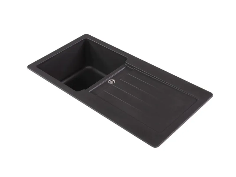 Discount Respekta Granitspüle Atlanta 86 cm x 43,5 cm Schwarz