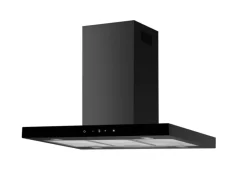 Respekta Wandhauben|Inselhauben<Inselhaube Cara mit Glasfront 65 cm x 89,5 cm x 60 cm Schwarz