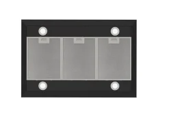 Respekta Wandhauben|Inselhauben<Inselhaube Cara mit Glasfront 65 cm x 89,5 cm x 60 cm Schwarz