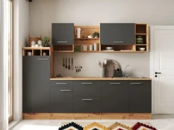 Respekta Inselhauben|Kücheninseln<Inselküche Hilde 280 cm Grau