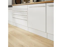 Respekta Einbauküchen|Kühlschränke<Küchenblock Gabriel LBBERP320HWWC ohne E-Geräte 320 cm Weiß Hochglanz