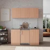 Respekta Single-Küchen|Winkelküchen<Küchenblock KB150BBC 150 cm Buche