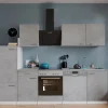 Clearance Respekta Küchenblock Malia mit E-Geräten 280 cm Beton Fronten